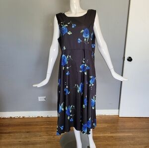 Rosegal Blue Rose Dress, BNWT, Size 3X
